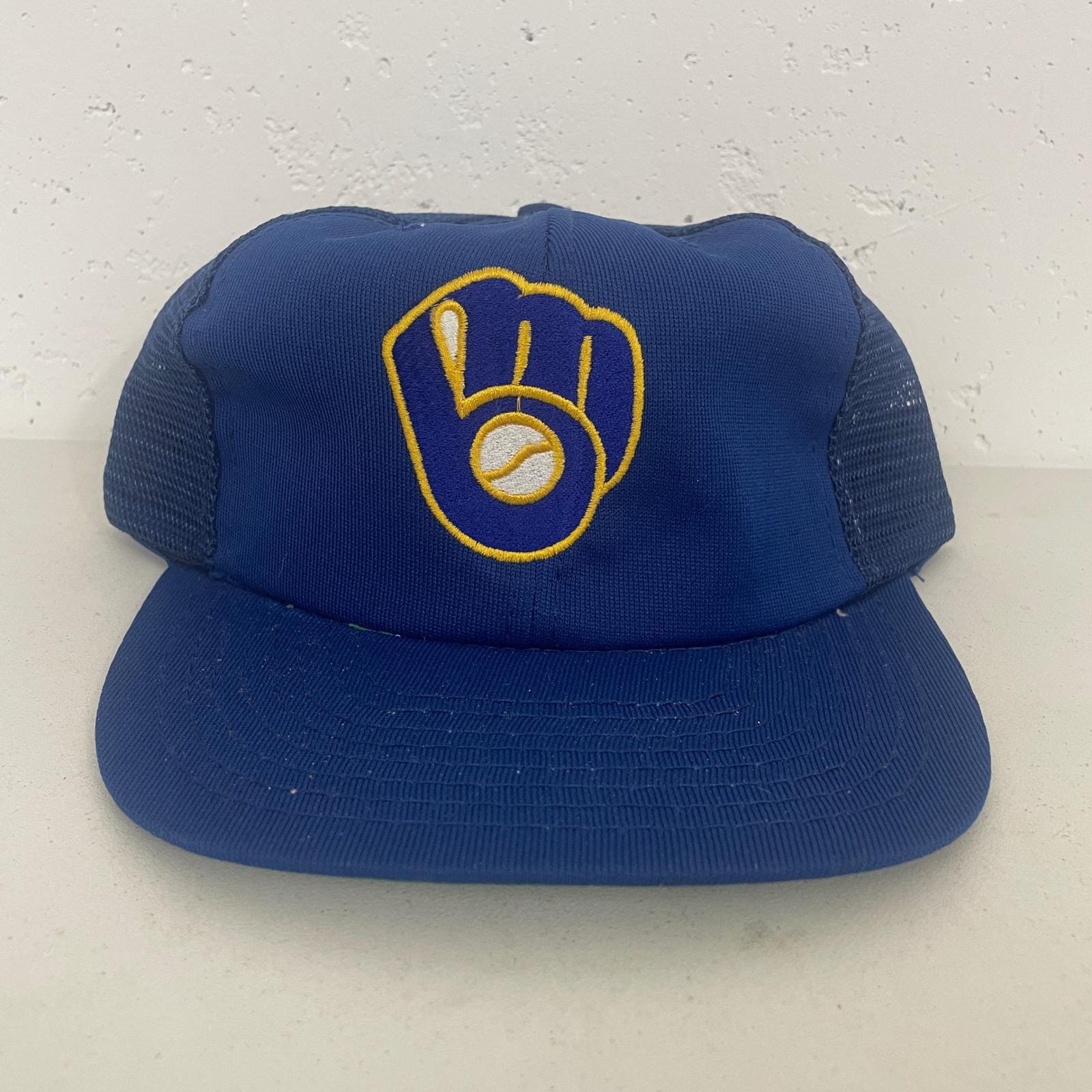 VTG T.E.I. ミルウォーキー・ブルワーズ ボールグローブ ロゴ メッシュ 