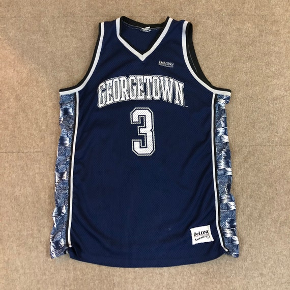 Allen Iverson Georgetown Hoyas Navy Blue Jersey