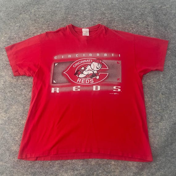 VTG Hanes Cincinnati Reds 1995 Redlegs Graphic T-shirt Red MLB