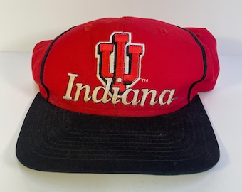 Vintage 90s Indiana Hoosiers Snapback Hat IU University  display picture 1
