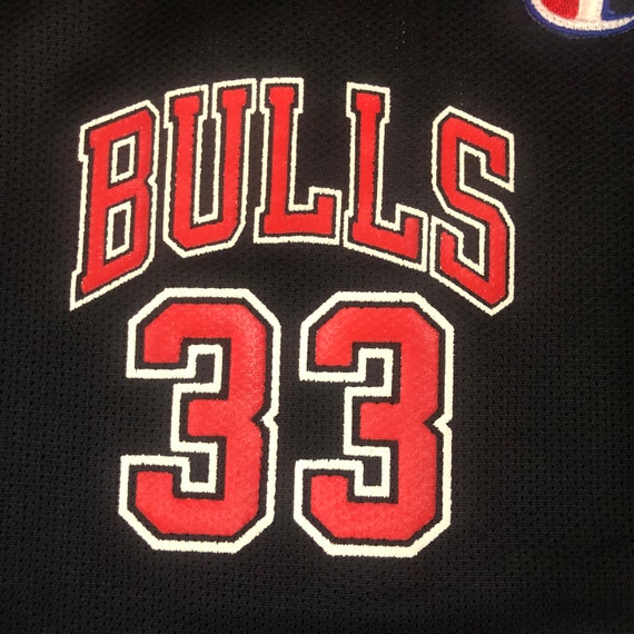 VTG Champion Scottie Pippen Chicago Bulls Jersey 33 Black Toddler