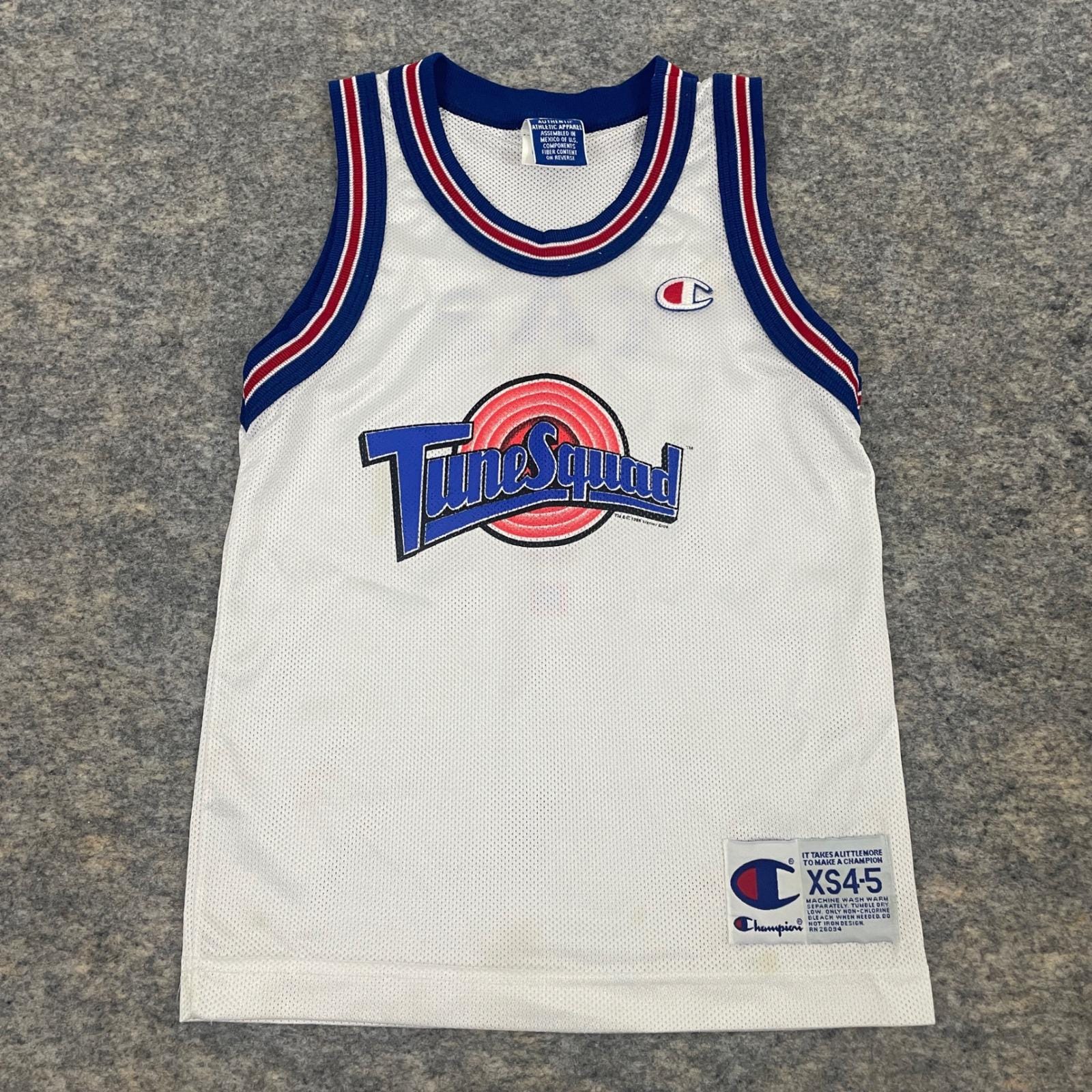 Champion Tune Squad Jersey XL ホワイト Vintage Champion Space Jam Jordan Tune Squad Jersey-XXL | eBay