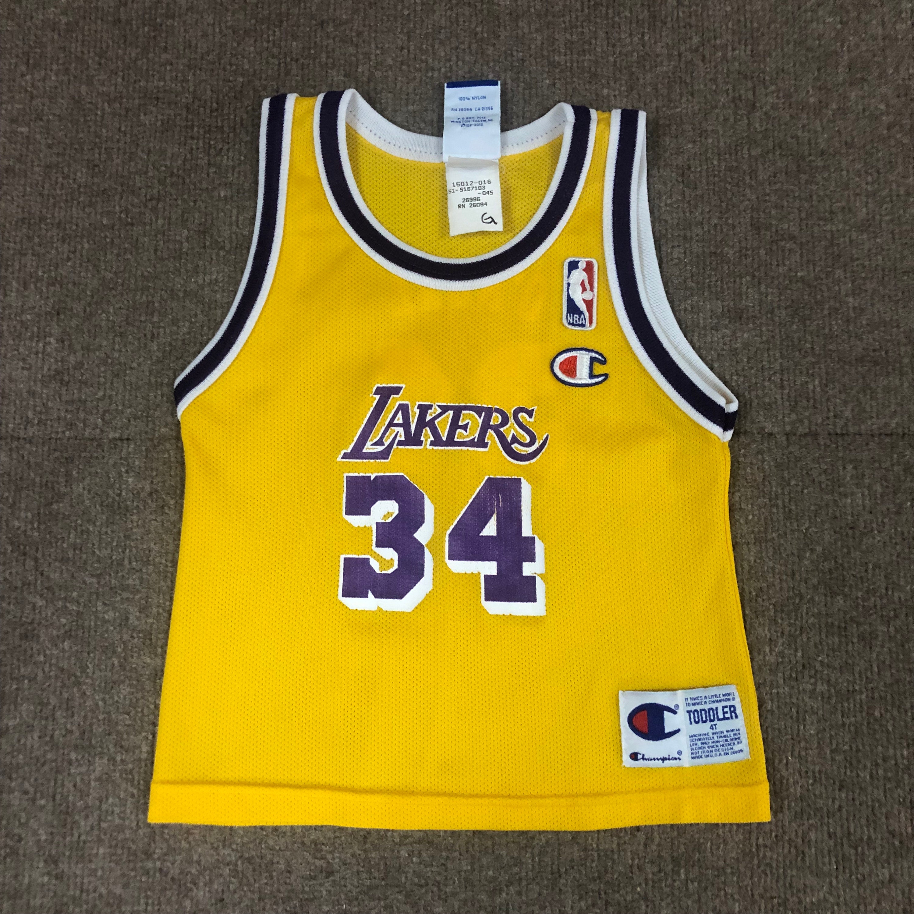 Shaquille Oneal #34 Lakers Jersey Black Champion size 44 Vintage 🔥🔥