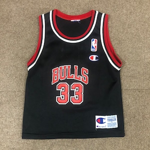 VTG Champion Scottie Pippen Chicago Bulls Jersey #33 Black Toddler 4T
