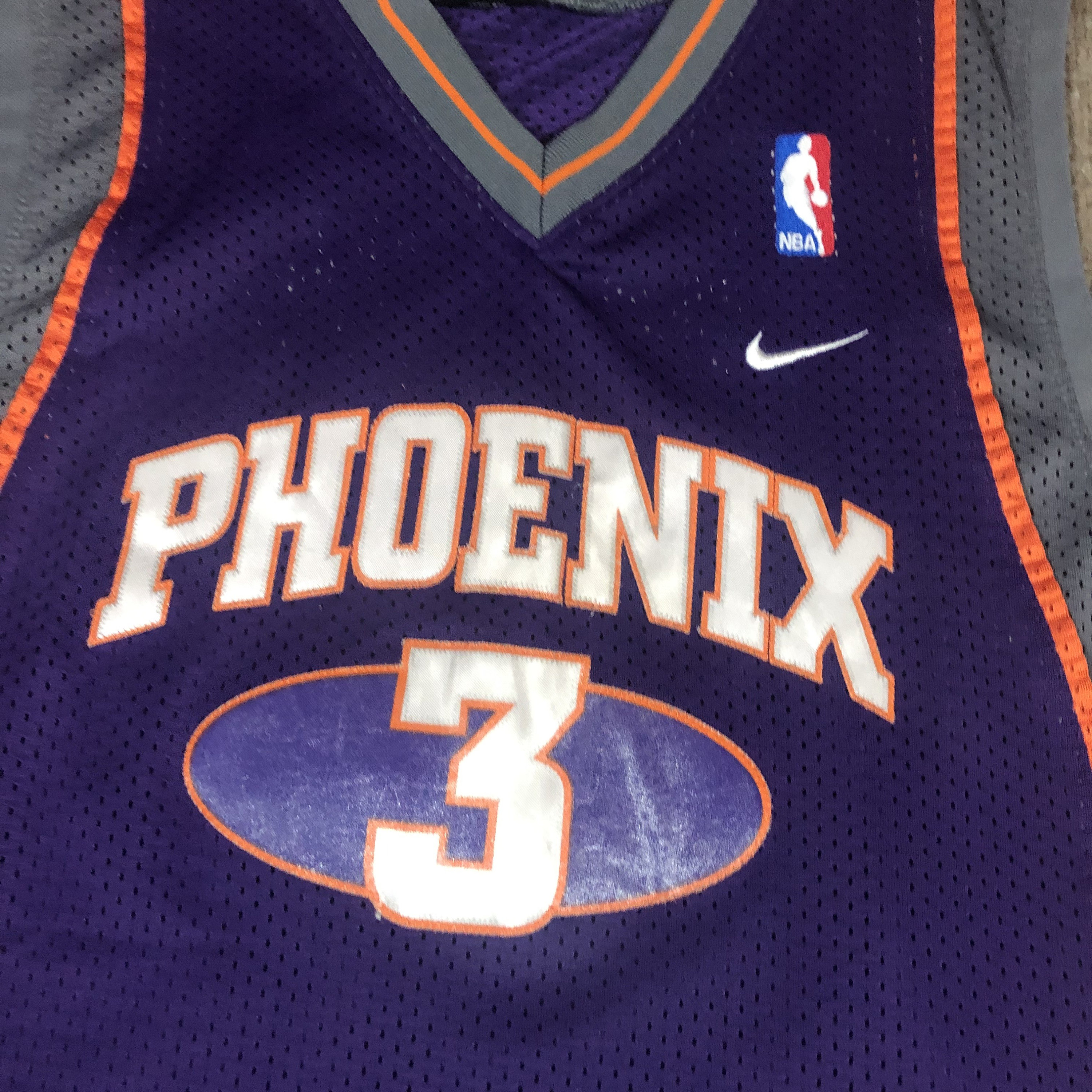VTG Nike Stephon Marbury Phoenix Suns Jersey #3 Purple Youth Large 