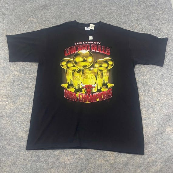 VTGスターター 1997 シカゴブルズ 5X NBAチャンピオンシャツ デッド
