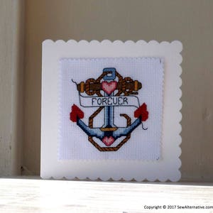 Pretty Anchor Cross Stitch Pattern
