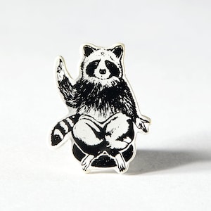 Raccoon Deity Hard Enamel Pin