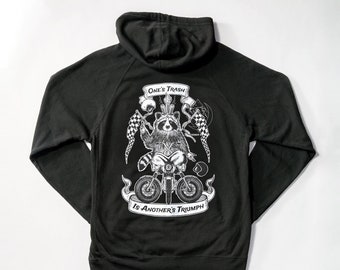 Raccoon Deity Zip-up Hoodie