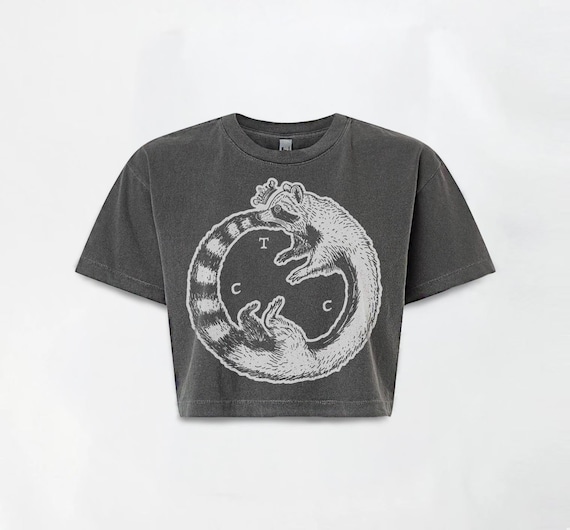 Ouroboros Raccoon Crop Top