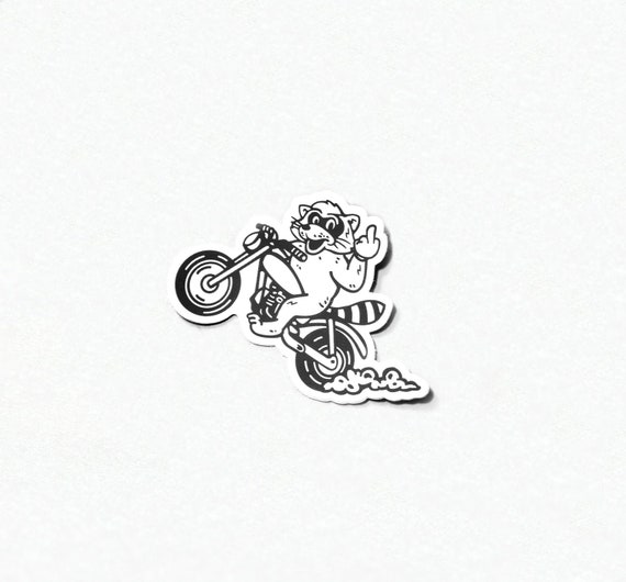 FU Raccoon Sticker