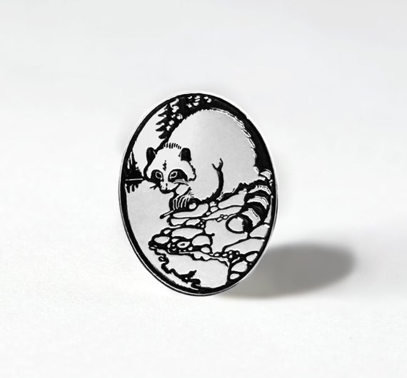 Raccoon Nature Pin