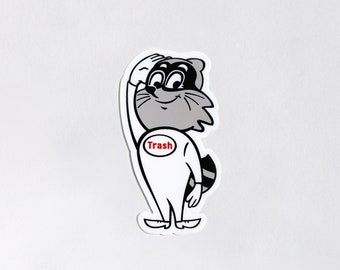 Esso Raccoon Sticker