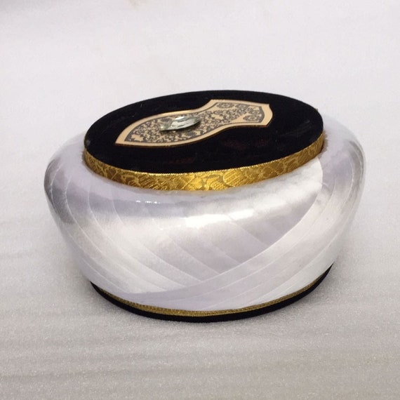 Turkish White Sarik Nalain Cap qadri 