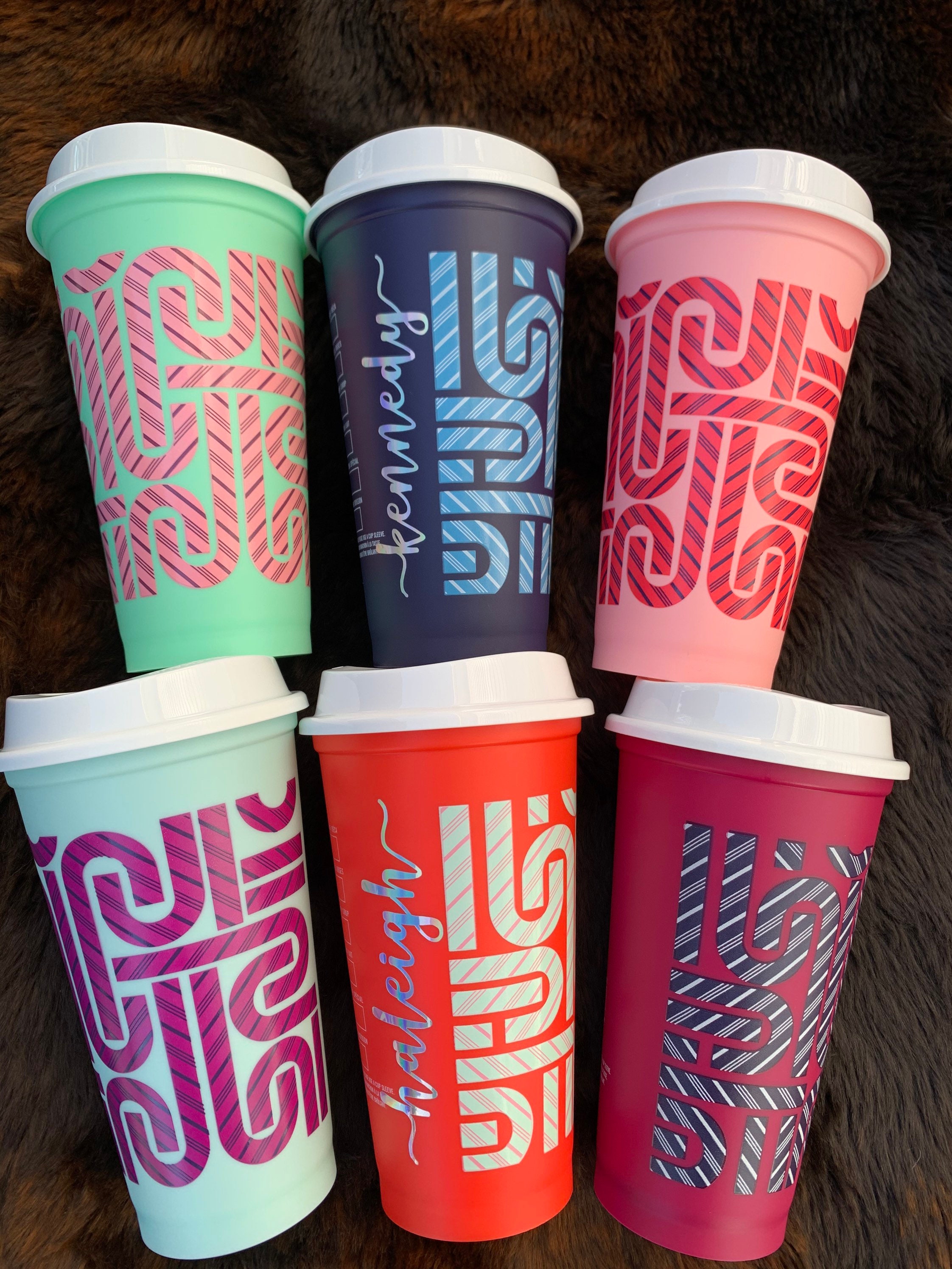 2020 Starbucks Holiday Hot Cup Starbucks Color Changing Etsy
