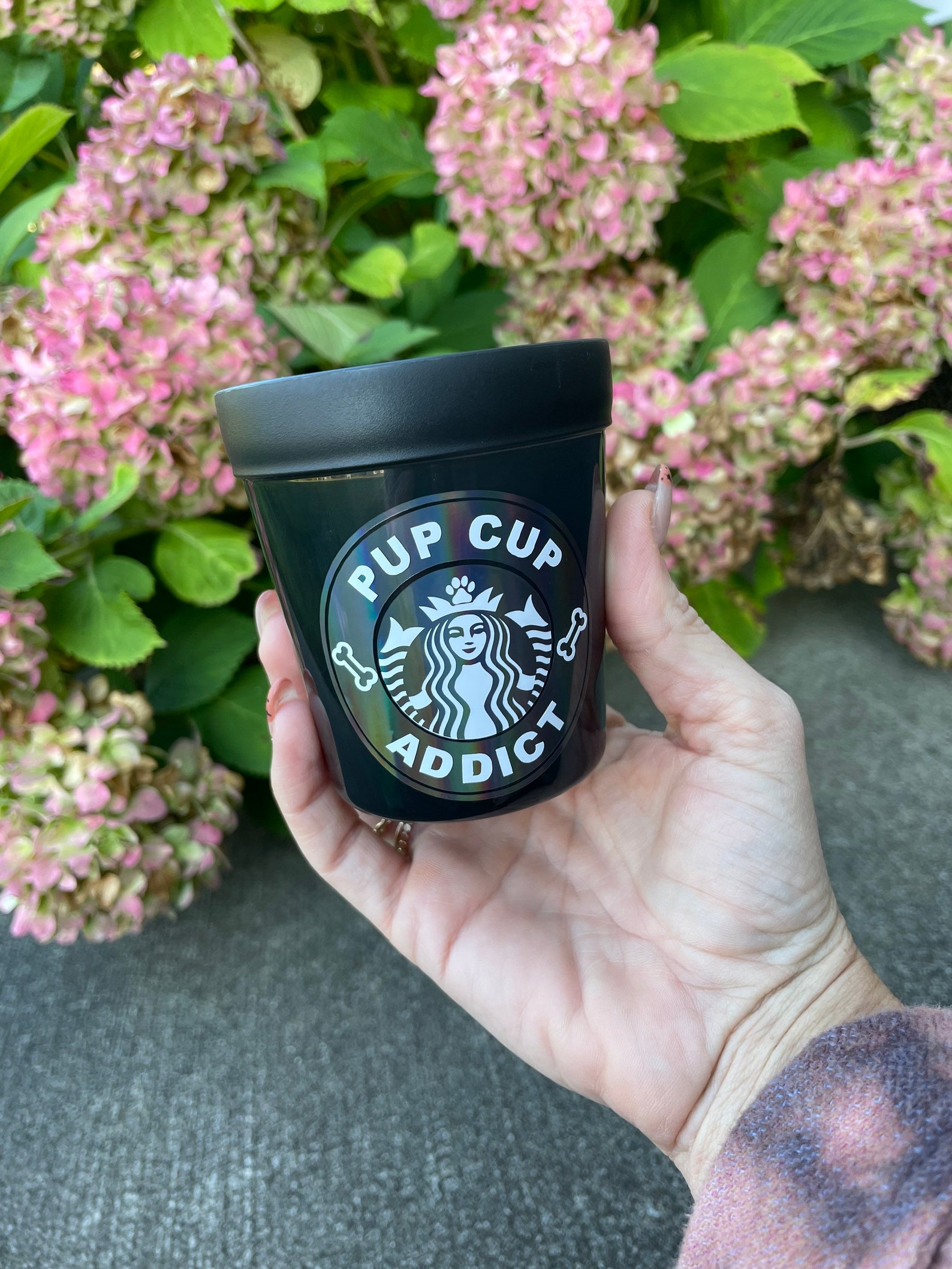 Starbucks Reusable Pup Cup 8 Oz Starbucks Puppucino Black Etsy