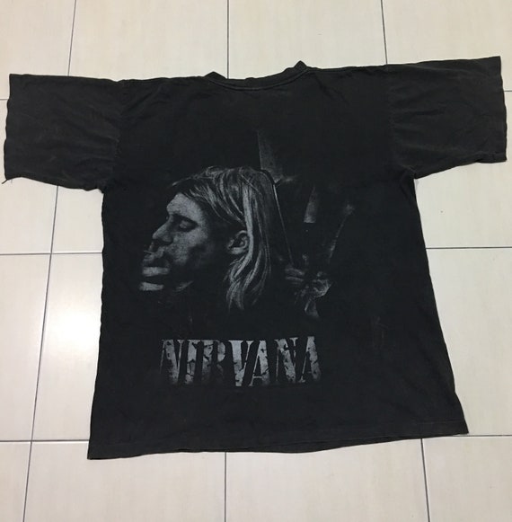 Rare vintage 90s Nirvana Smoke Kurt Cobain Grunge… - image 4