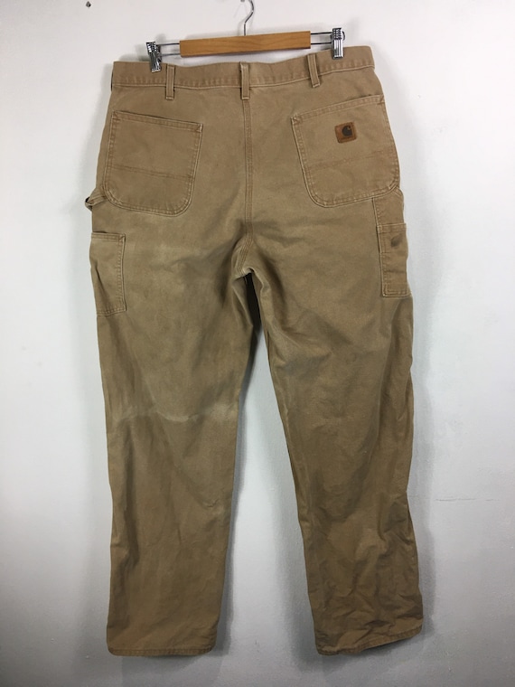 90s Vintage Carhartt workwear Cargo Trouser Pants
