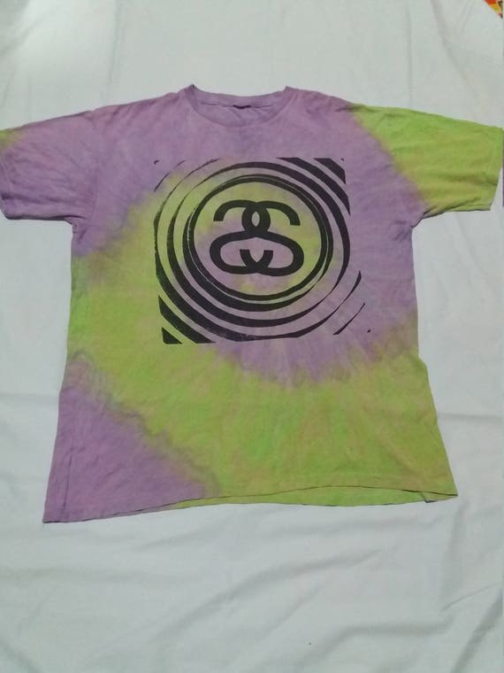 Stussy tye dye streetwear swag vintage shirt