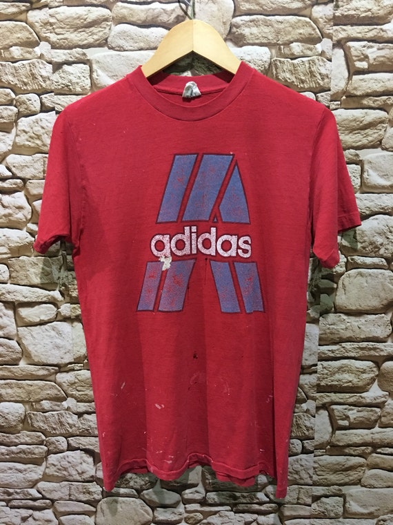 Vintage Distressed Adidas Paper thin shirt