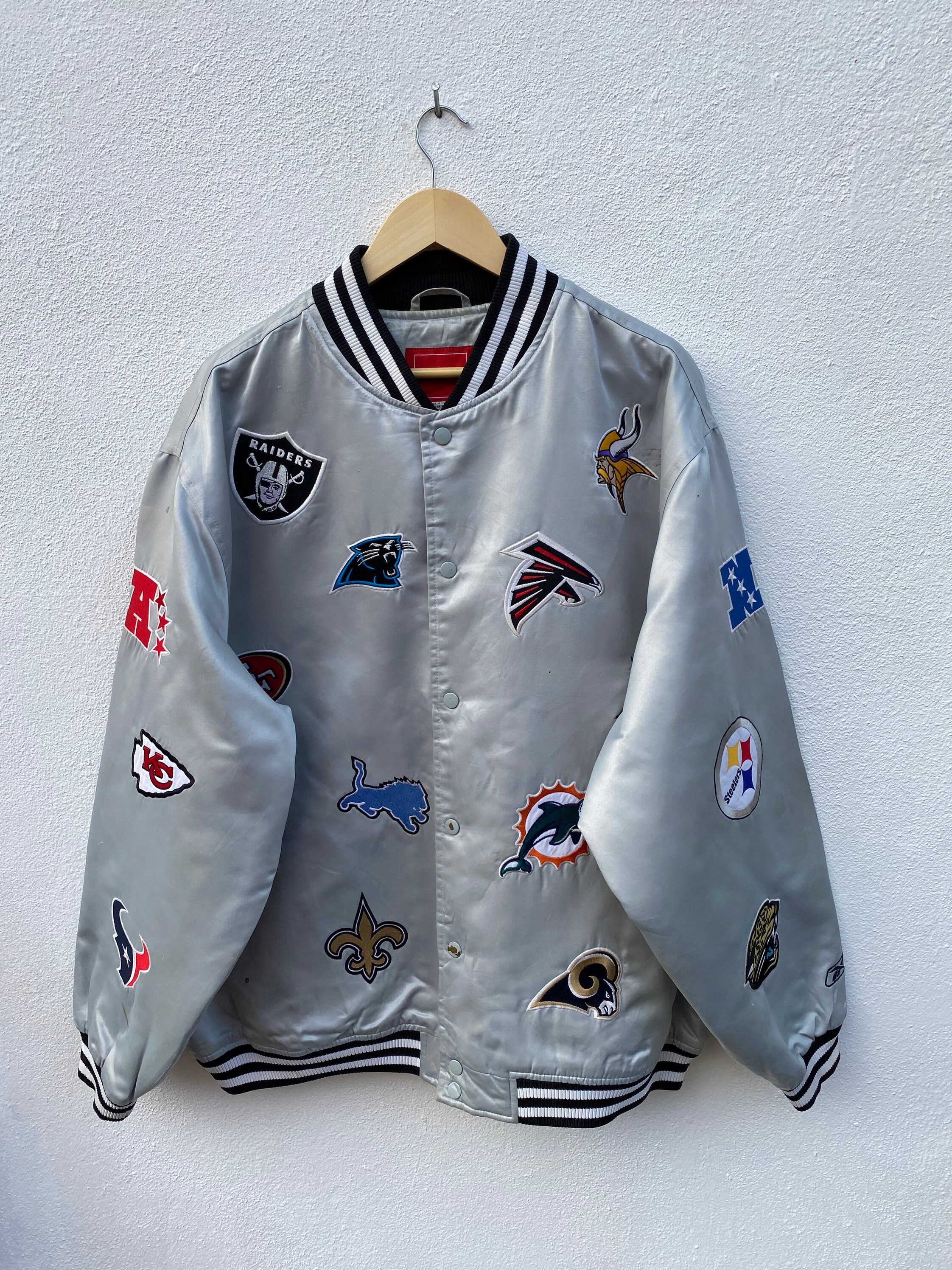 NFL COLLAGE PATCH JACKET LA10B646-BLK