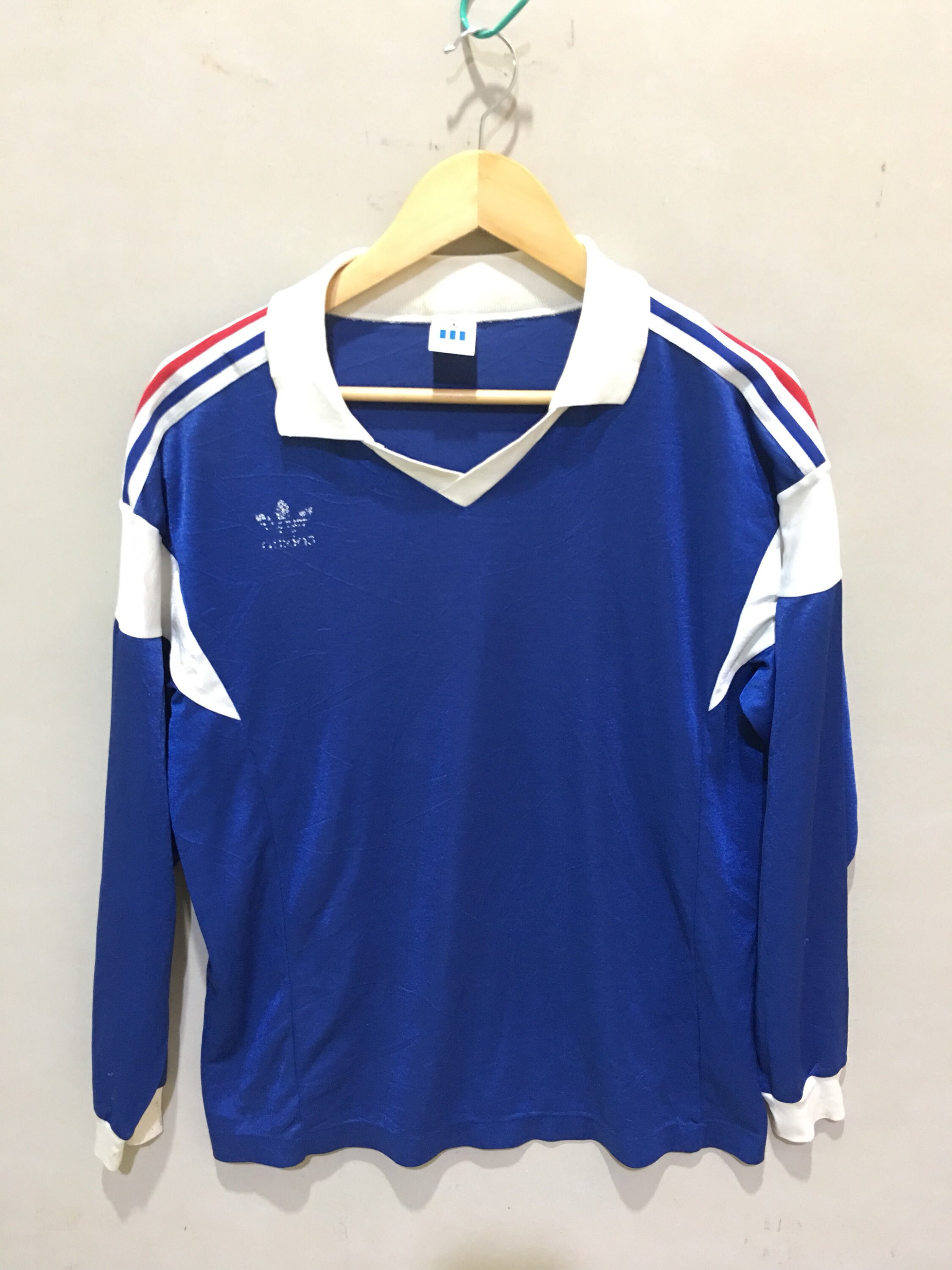 Vintage 90s Adidas Trikot France Long Sleeve Jersey Shirt | Etsy Singapore