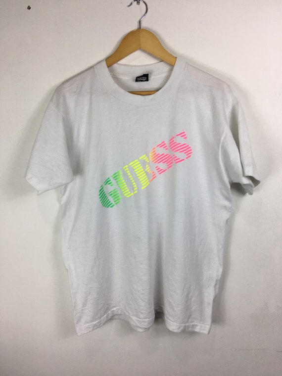 guess shirt rainbow