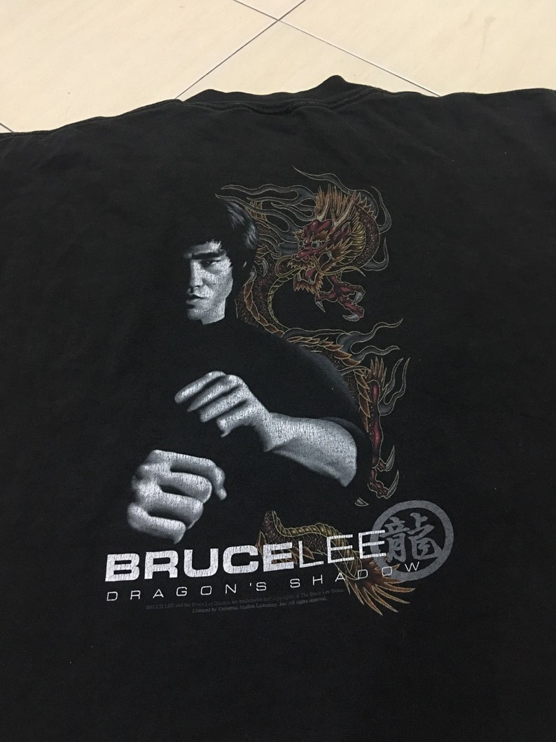 Vintage Bruce Lee Dragon Shadow 90s Movie Film Promo Shirt - Etsy