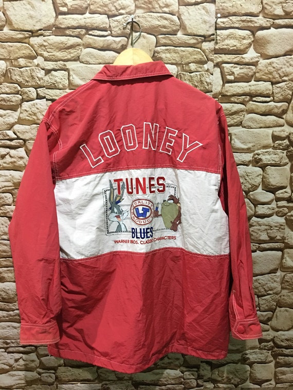 Vintage 90s Looney Tunes Warner Bros Embroidered C
