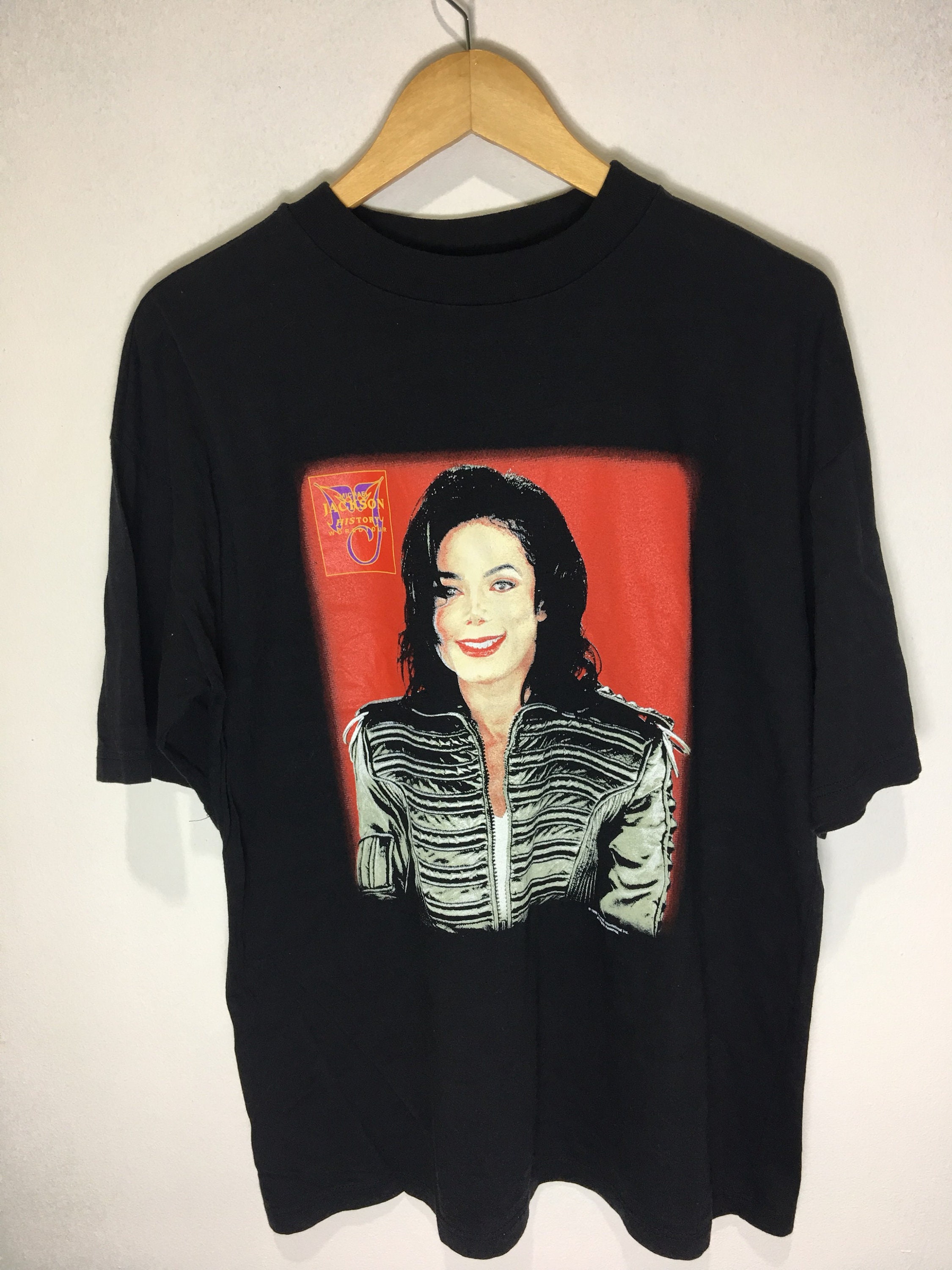 Rare Vintage 90s Michael Jackson King of Pop History Tour 1996 Shirt - Etsy