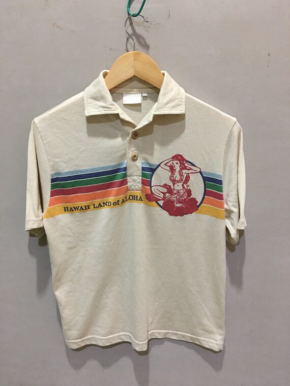 Vintage Hawaii aloha rainbow shirt