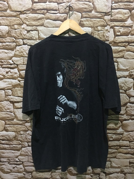 Vintage Bruce Lee Dragon Shadow 90s Movie Film Promo Shirt Etsy