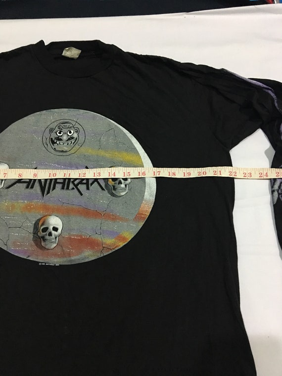 Rare Vintage Anthrax Tour 1990 long sleve band sh… - image 8