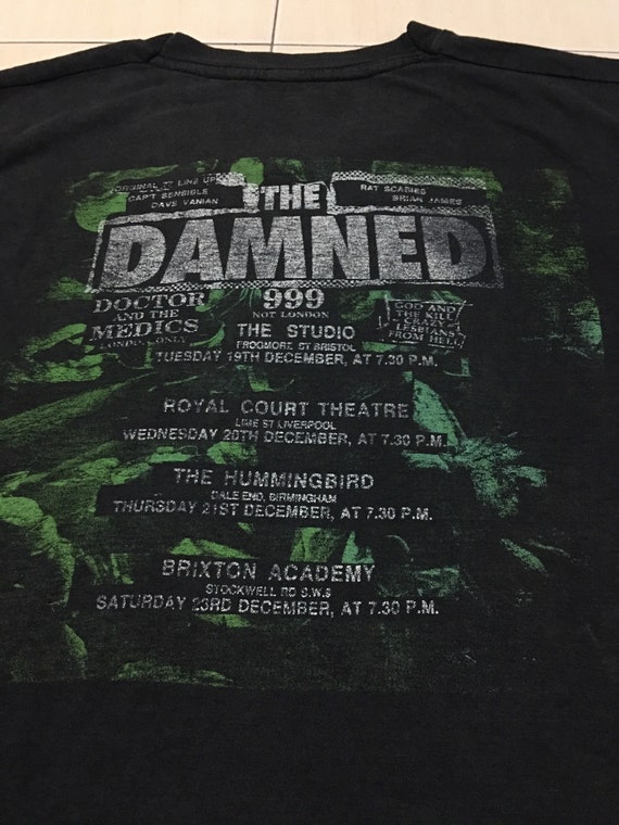 Super Rare Vintage The Damned t shirt 1980 80s go… - image 8