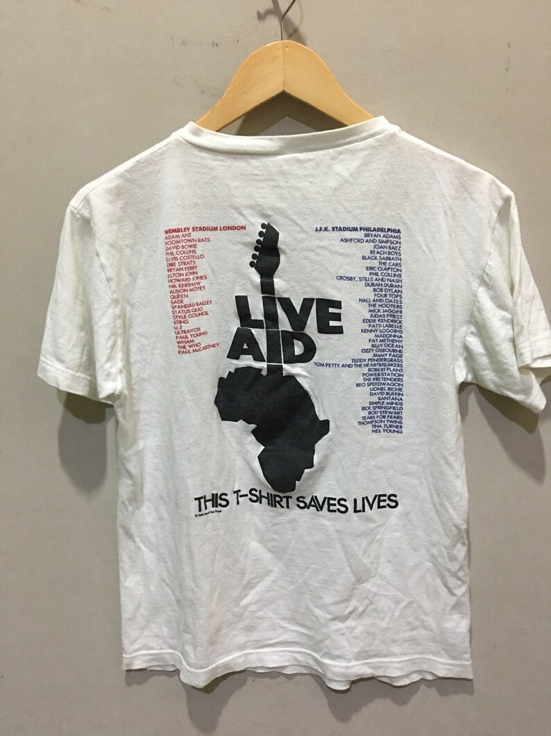live aid t shirt vintage
