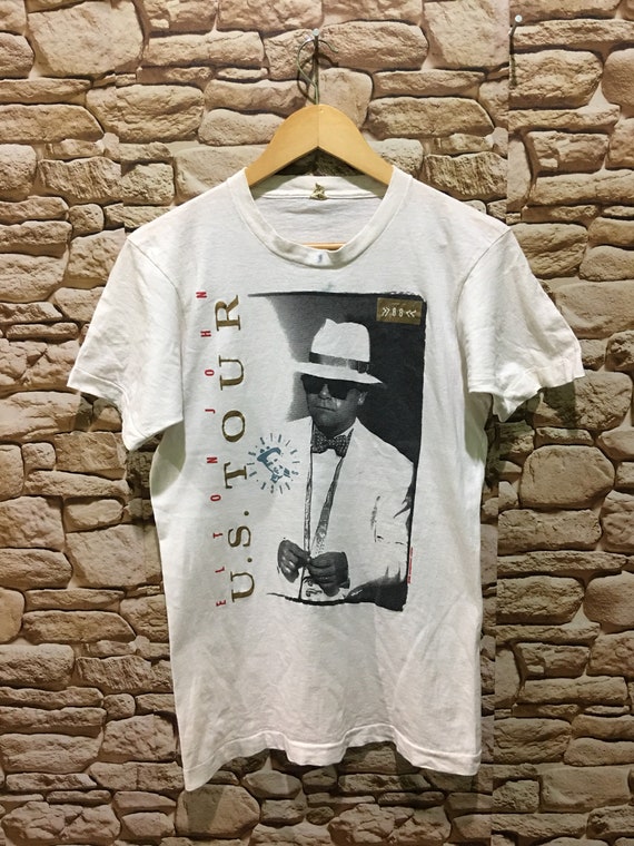 Vintage 80s elton john us tour 1988 shirt