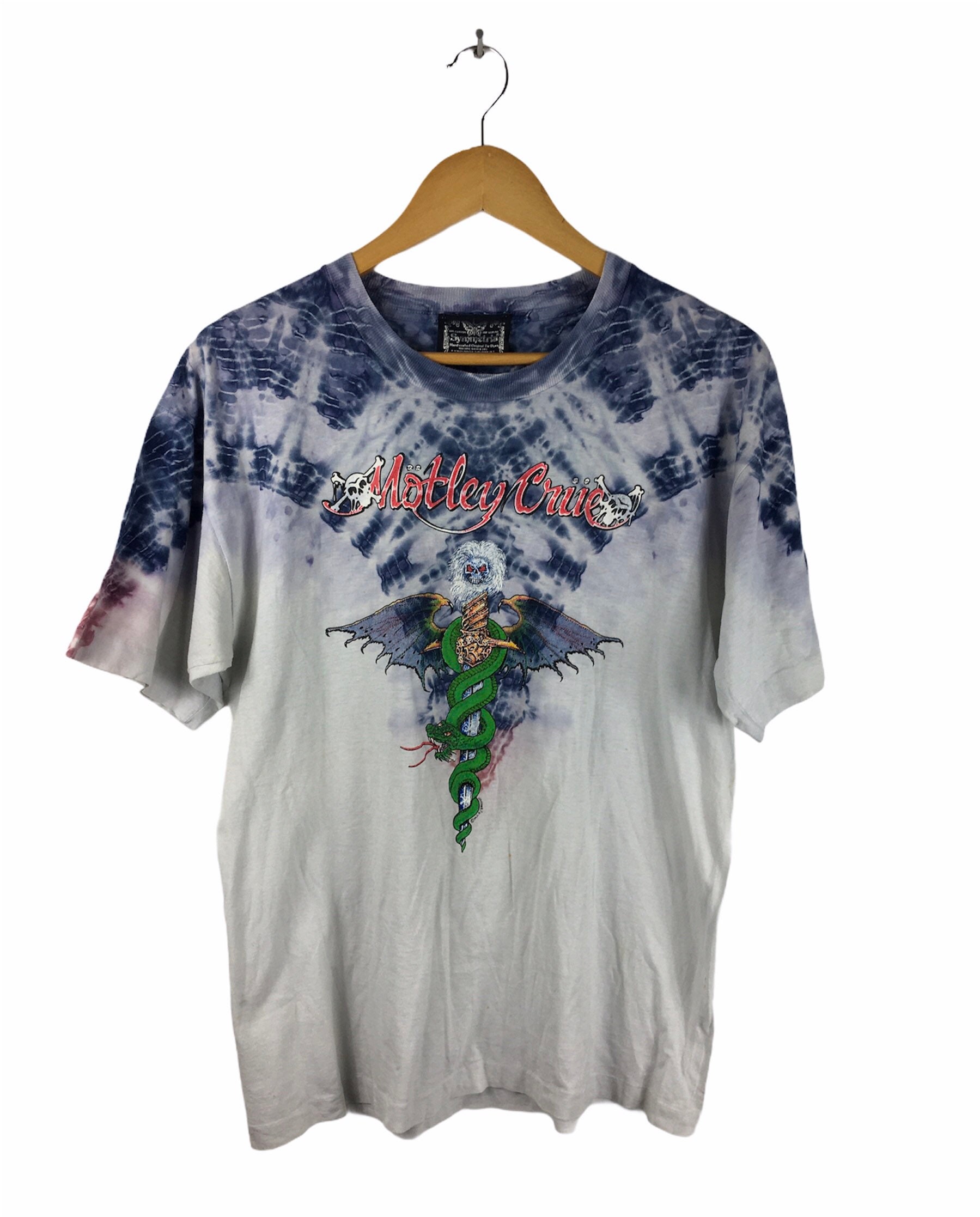 Rare 80s Vintage Motley Crue Tie Dye 