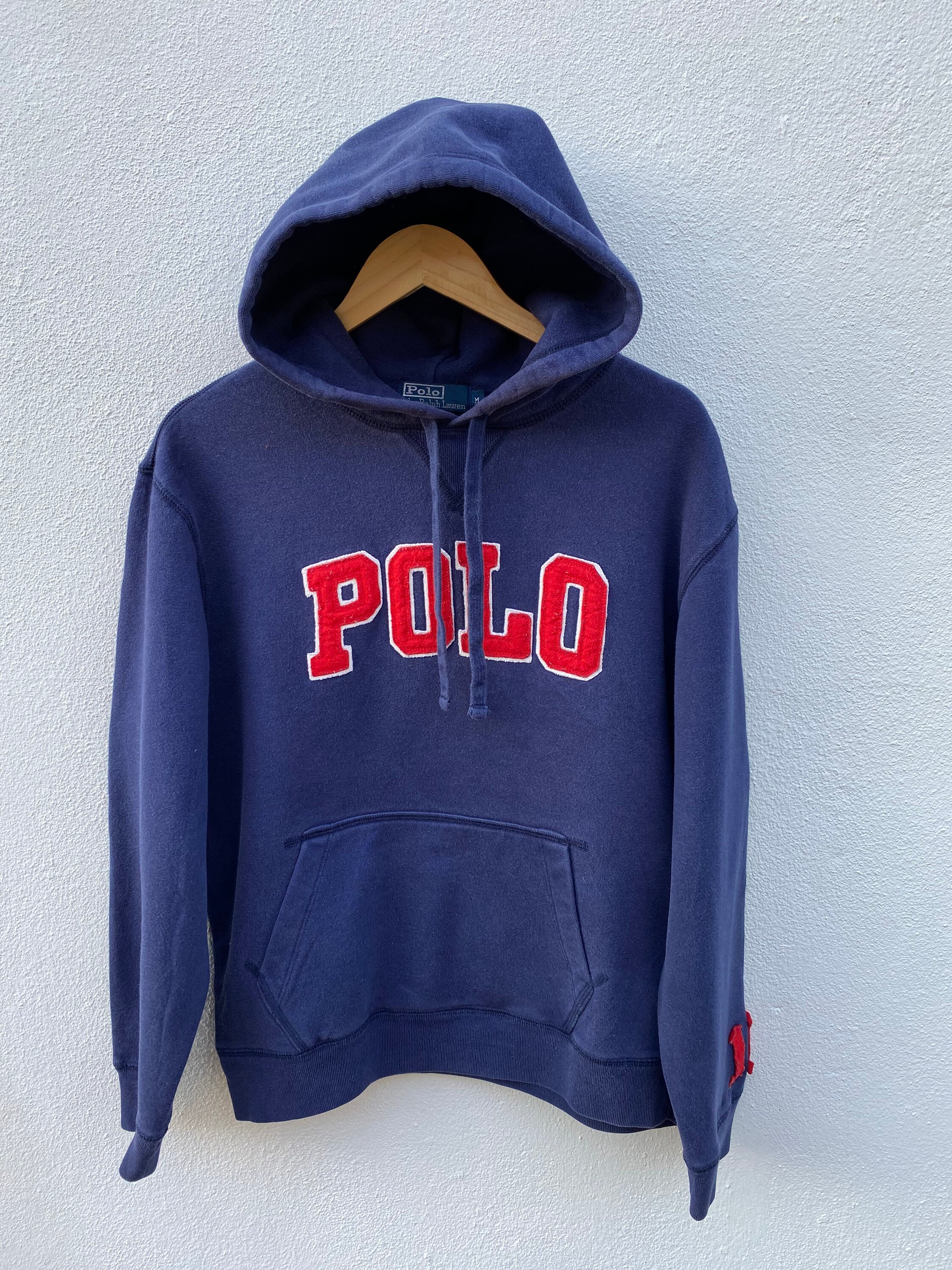 Vintage Polo Ralph Lauren Hoodie Big Logo - Etsy