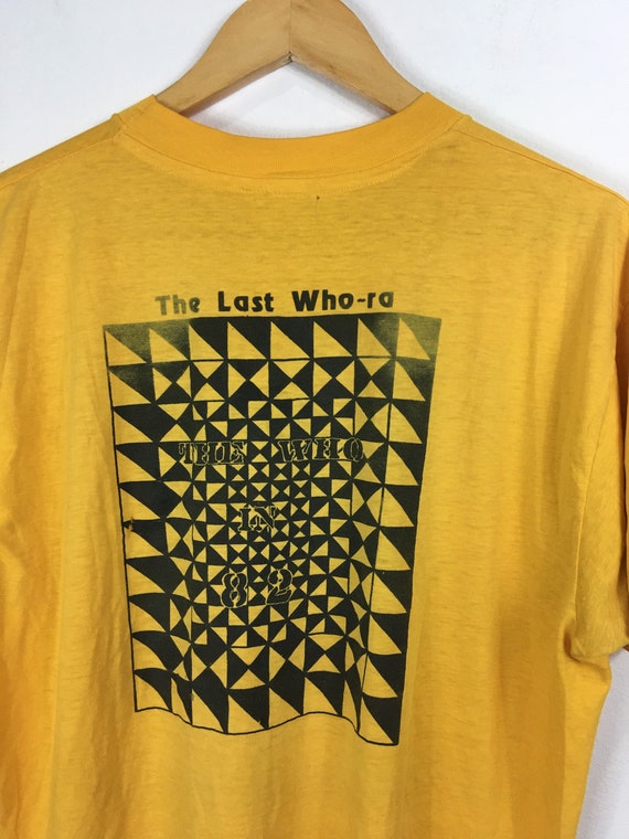 80s Rare Vintage The Who Tour 1982 Band Shirt - image 9