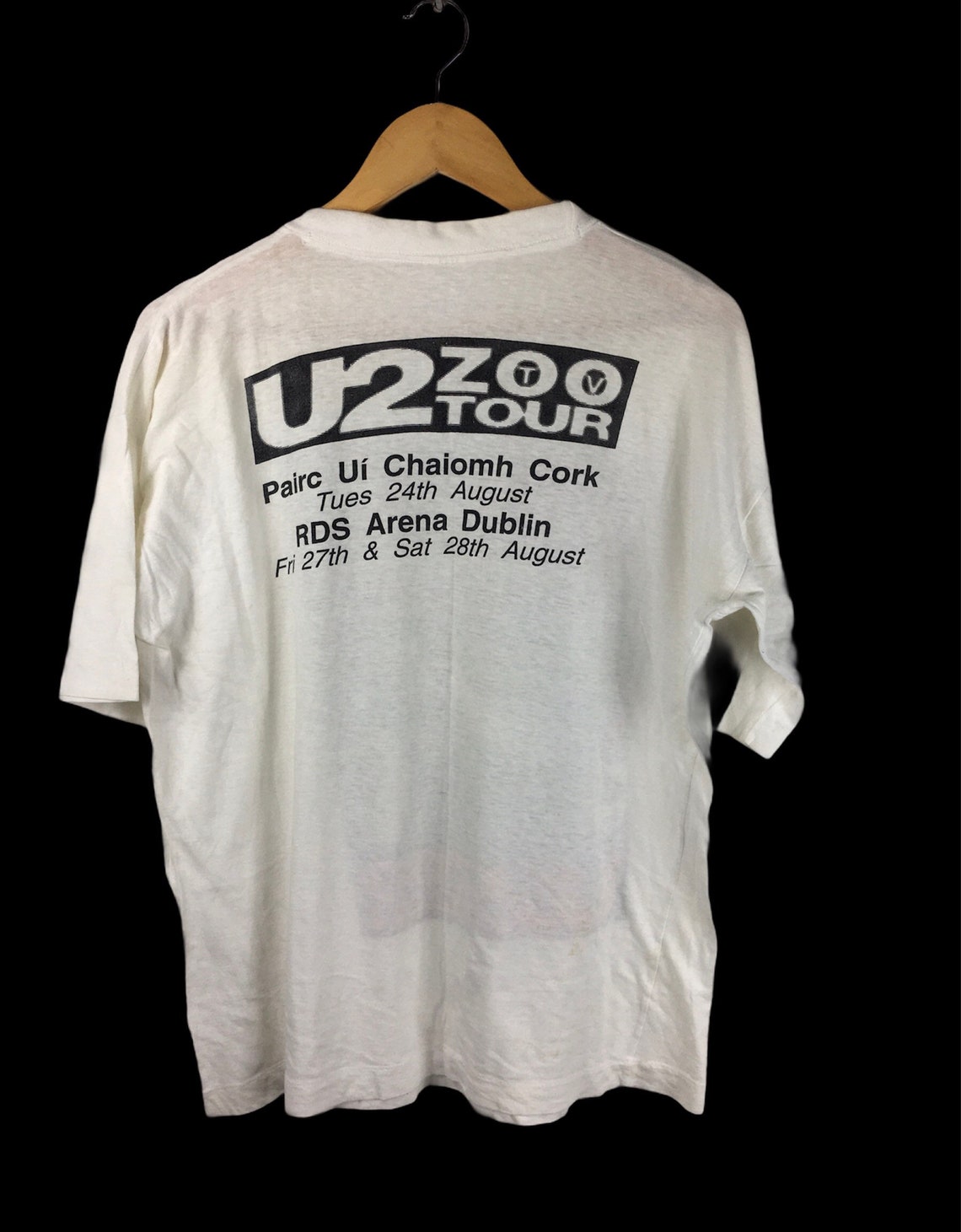 u2 zoo tv tour t shirt