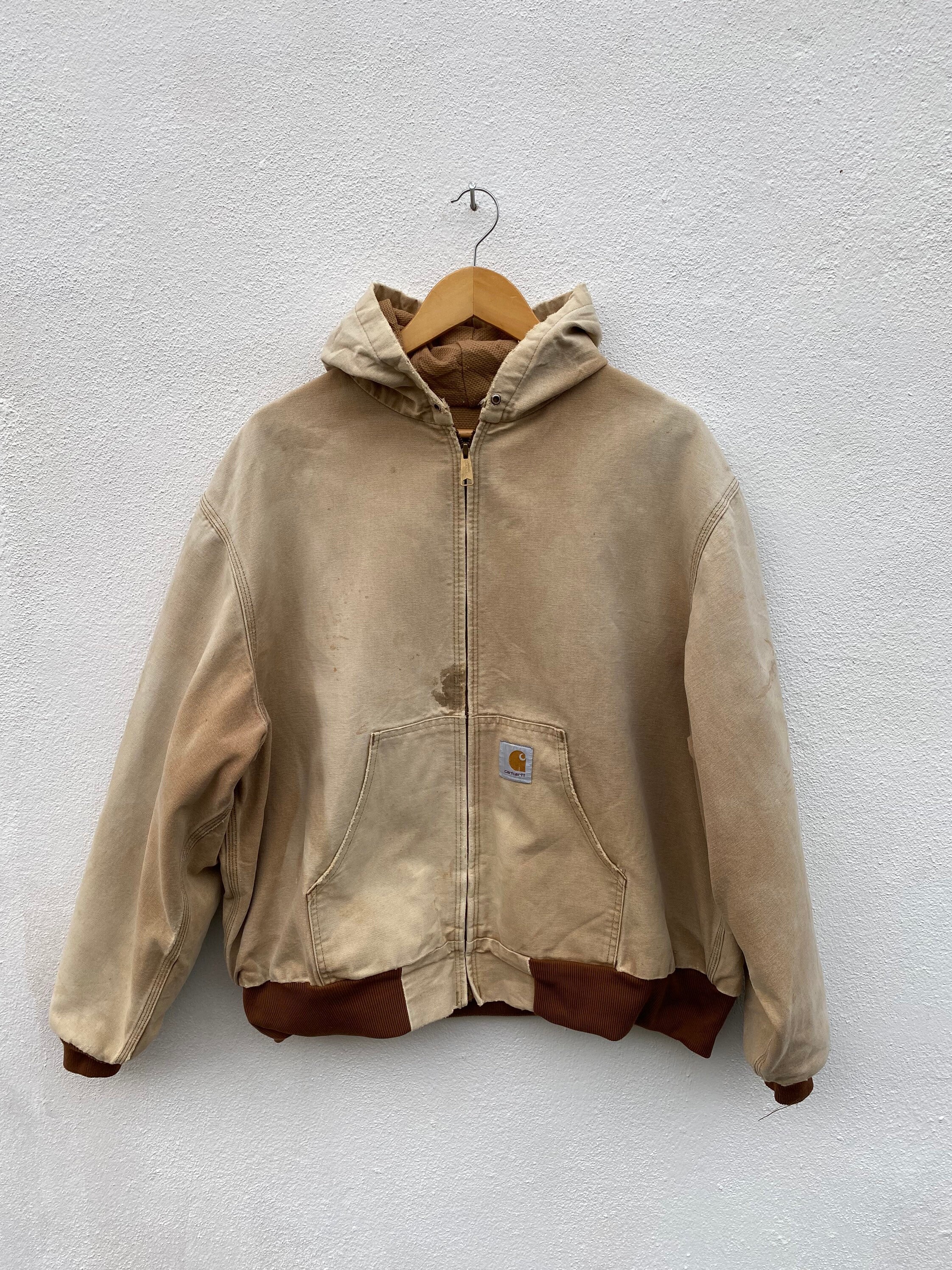 Vintage Carhartt Detroit Hoodie Canvas Jacket - Etsy Israel
