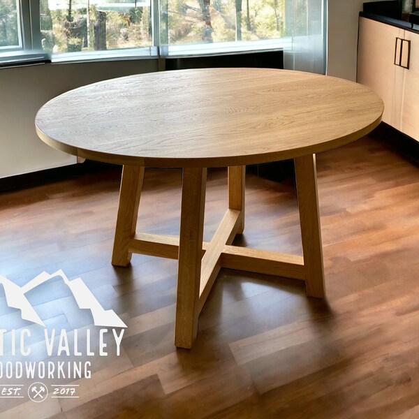 White Oak Oval Table - Etsy