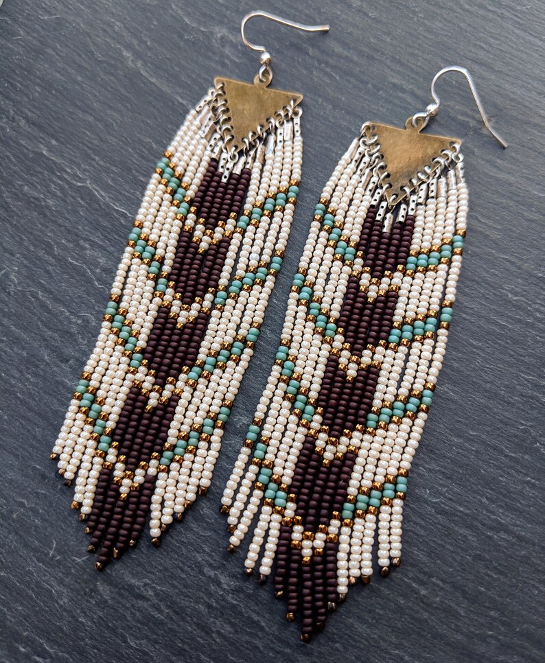 Native Earrings Beaded Earrings Indigenous Earrings Etsy