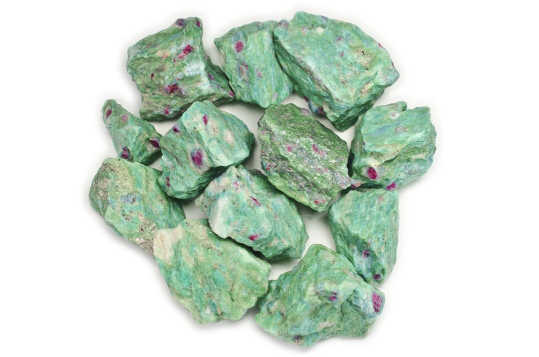 Hypnotic Gems Materials: 1 Lb Ruby Zoisite Stones From Asia - Etsy