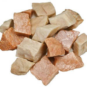 Hypnotic Gems: 1 ポンド卸売りタン/オレンジ ムーンストーン原石 - タンブリング、タンブラー ロック