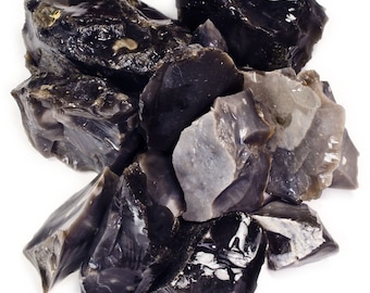 Hypnotic Gems Materials: 1 lb Bulk Rough Flint Stones from Denmark - Rough Crystals for Jewelry, Wire Wrapping and Crafts
