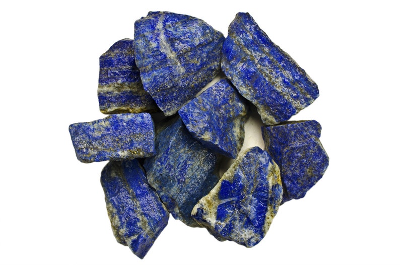 Hypnotic Gems Materials: 1 lb Lapis Lazuli Stones from Afghanistan Rough Bulk Raw Natural Crystals for Crafts and More image 1