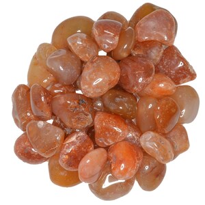 Hypnotic Gems: 1 lb Carnelian Tumbled Stones - Grade 1 - Small - 0.75&quot; to 1.25&quot; Avg.