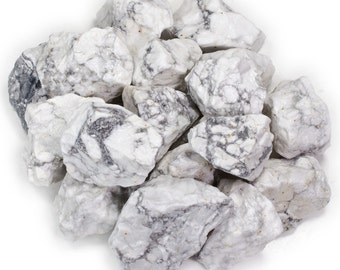 Hypnotic Gems Materials: 1 lb Bulk Rough Magnesite Stones from India - Rough Crystals for Jewelry, Wire Wrapping and Crafts