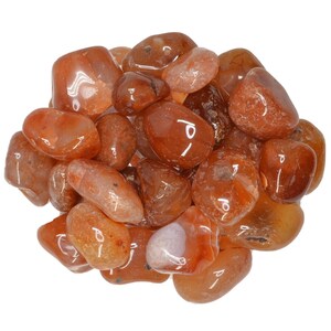 Hypnotic Gems: Carnelian Tumbled Stones - Extra Grade - Medium - 1&quot; to 1.5&quot; Avg.